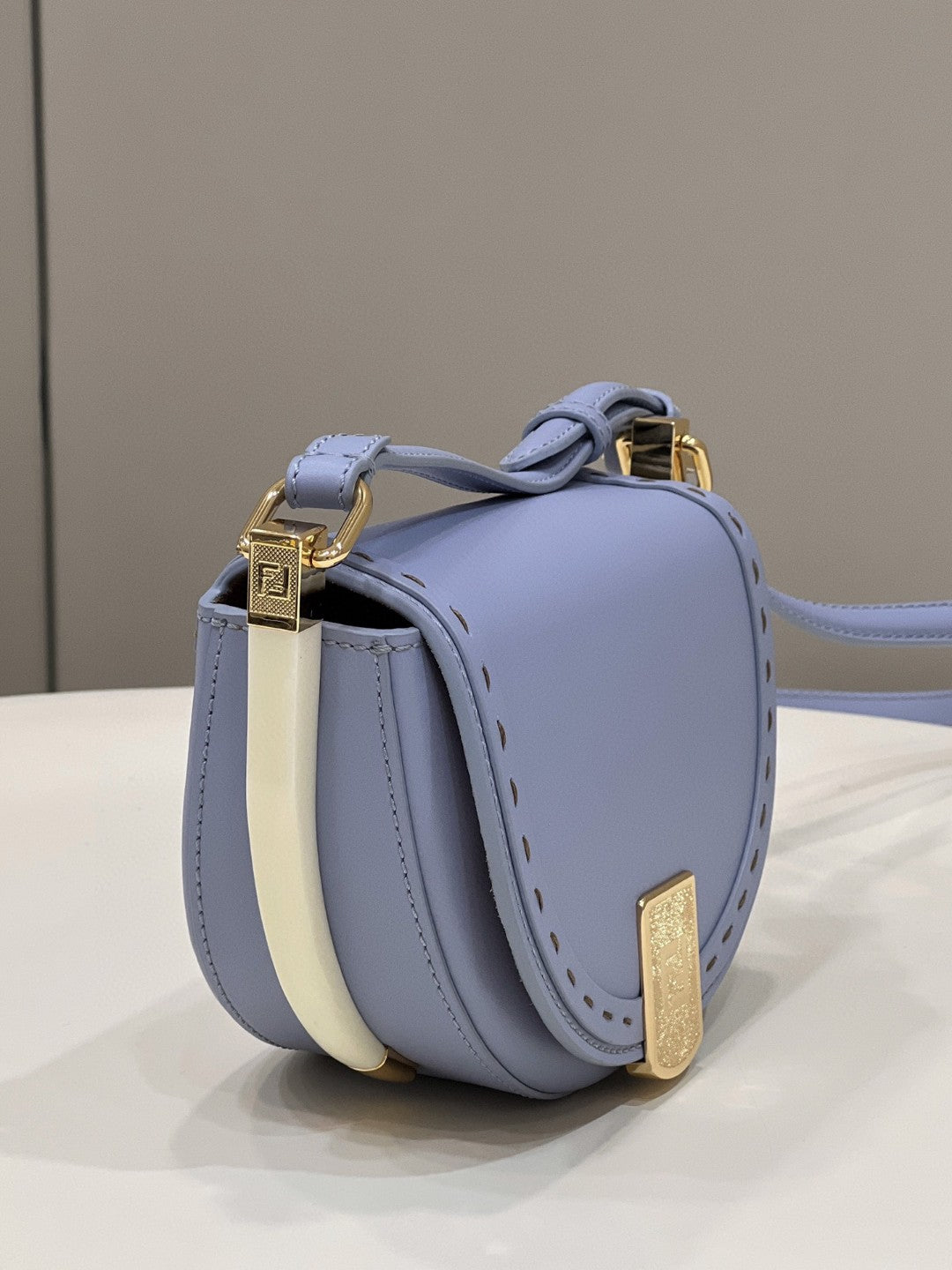 Fendi Moonlight Saddle Blue Bag For Woman 19cm/7.5in