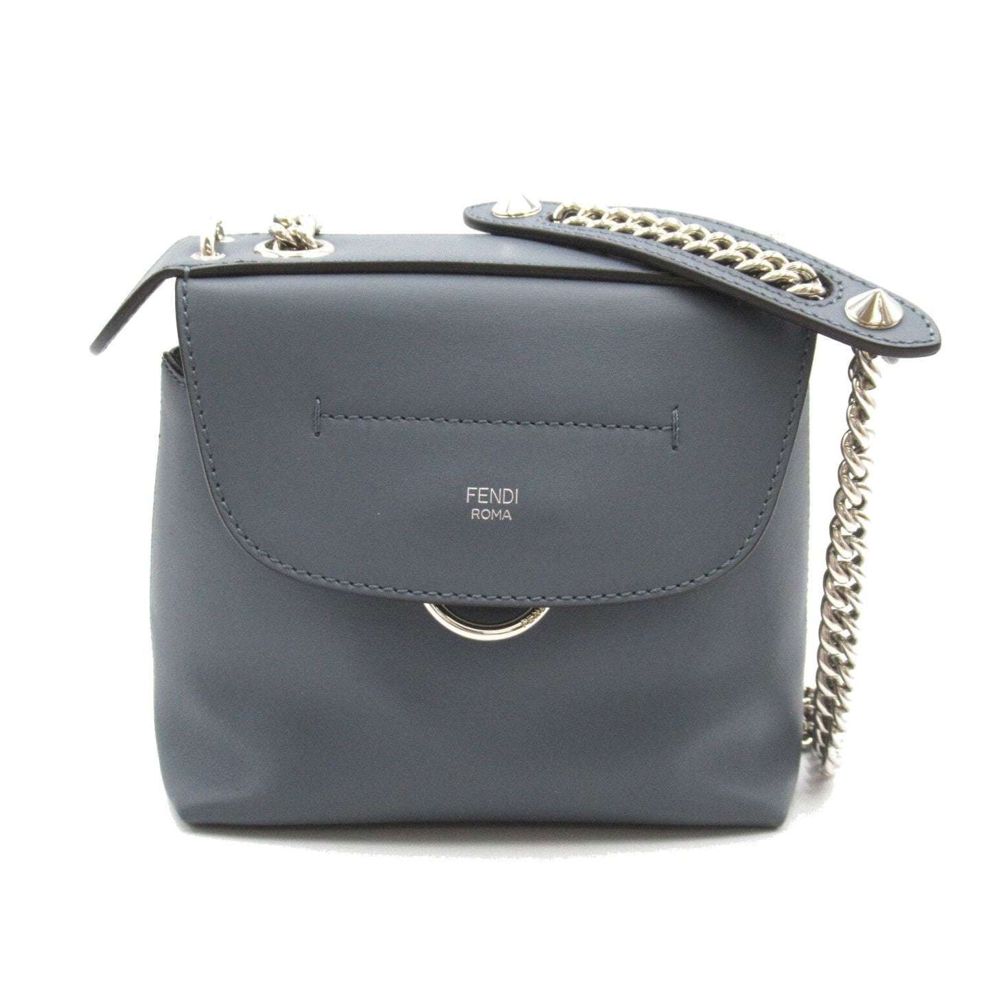 Fendi Fendi  Mini 2w Shoulder Bag  Grey Blue 8BZ041