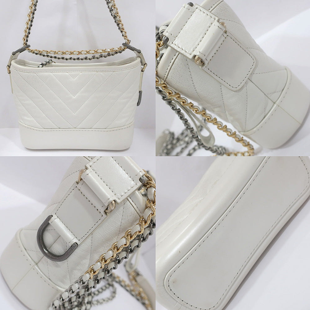 CHANEL Chain Shoulder Bag Gabriel Du Chanel Small Hobo A91810  S Light Gr GD/SV  Coco Female  28th/8-digit  Bag