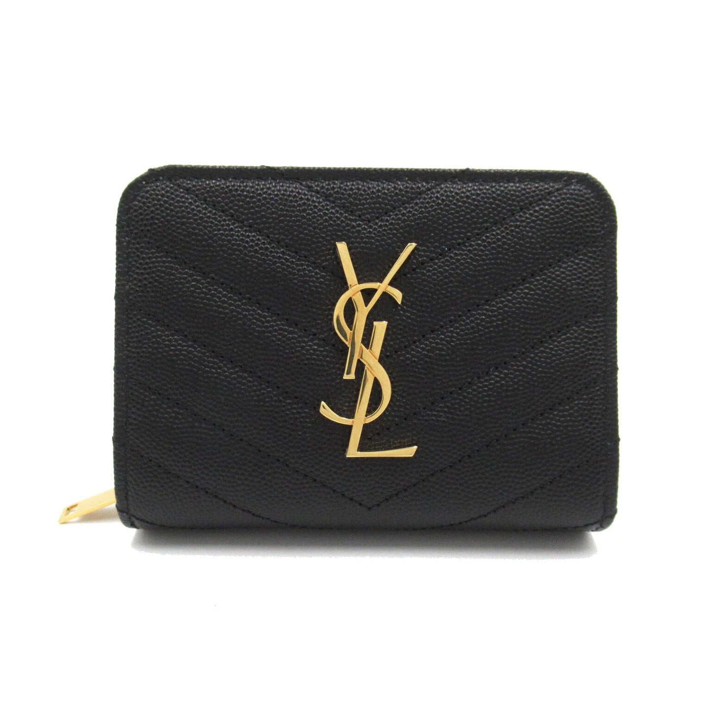 Saint Laurent SAINT LAURENT Compact Zip-Around Wallet Round Wallet Wallet    Black 403723.0620