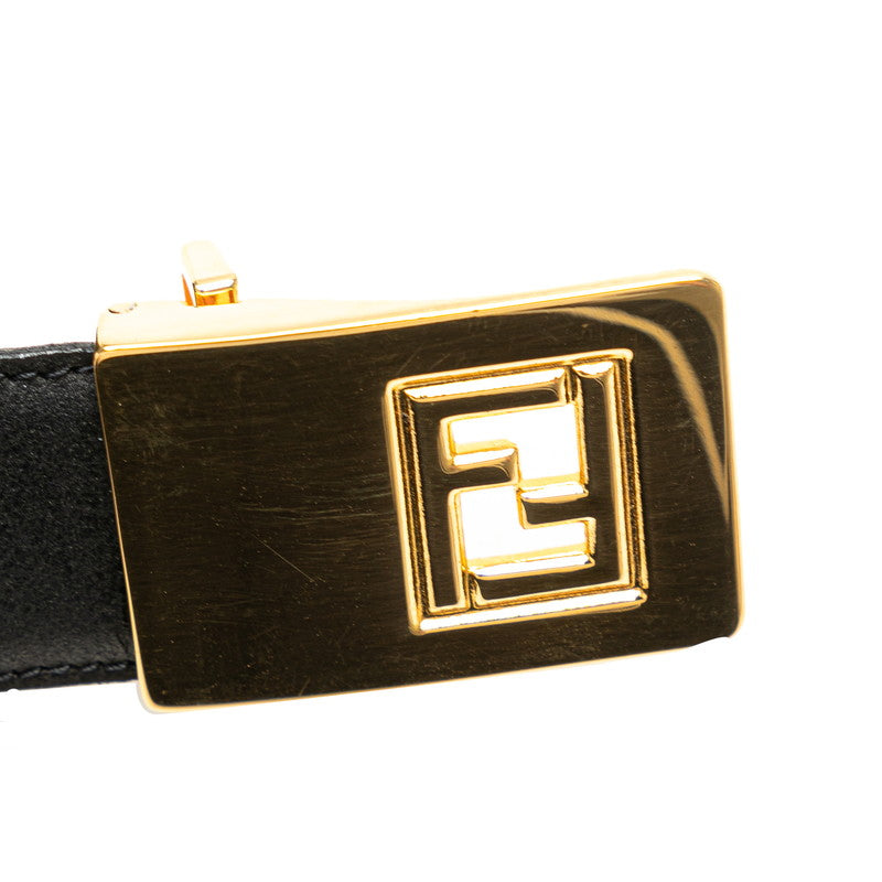 Fendi FF logo reversible belt black brown g leather ladies Fendi