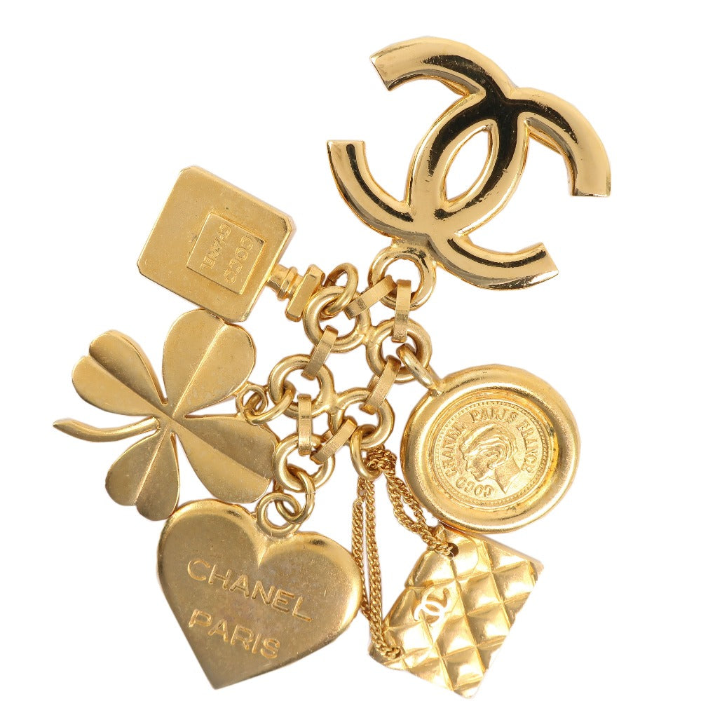 Chanel CHANEL Heart/Clover/Matrise Brooch Icon Vintage G  95A  74.2g Heart/Clover/Matelasse  A-Rank  Cl