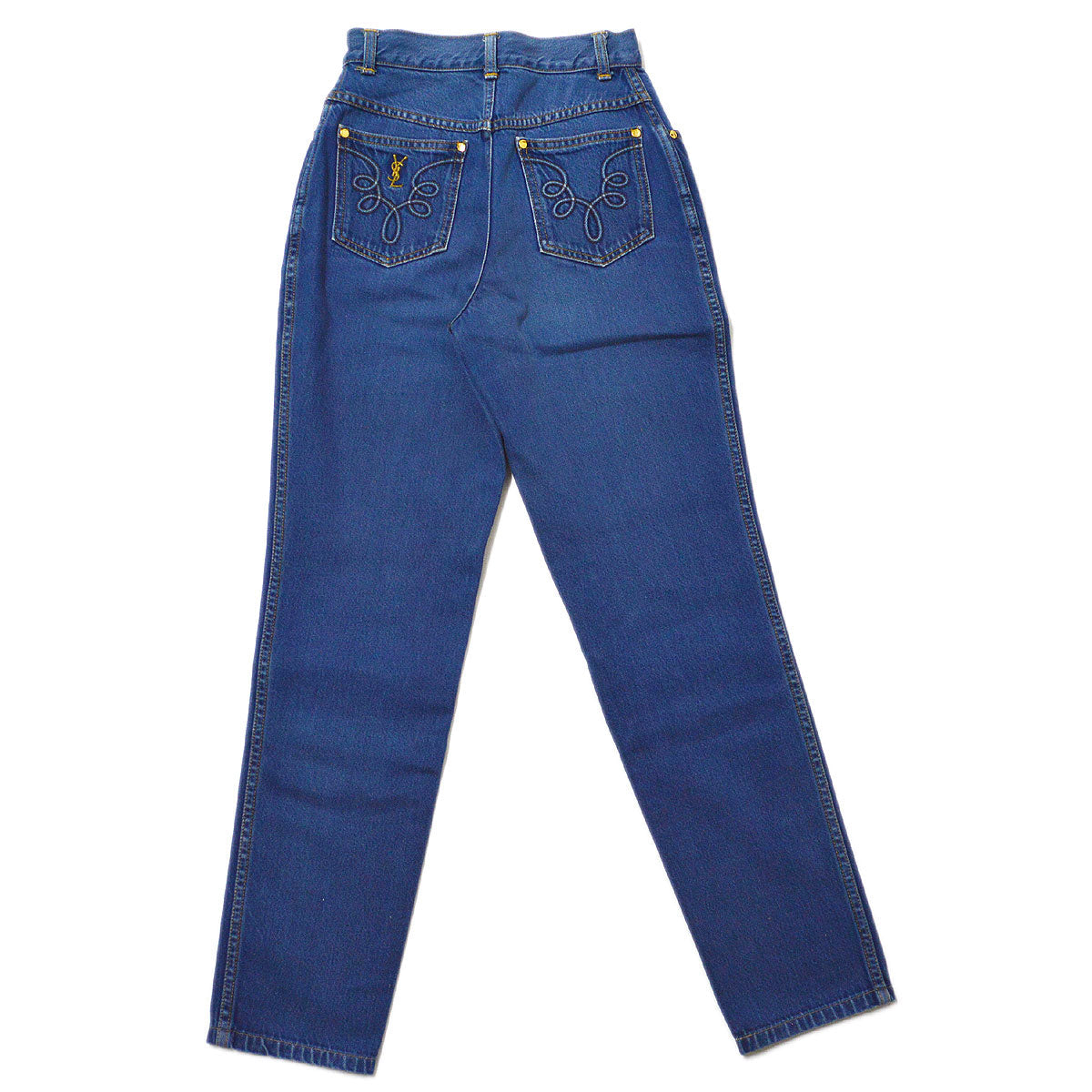 Yves Saint Laurent * 1980s straight-leg jeans #36