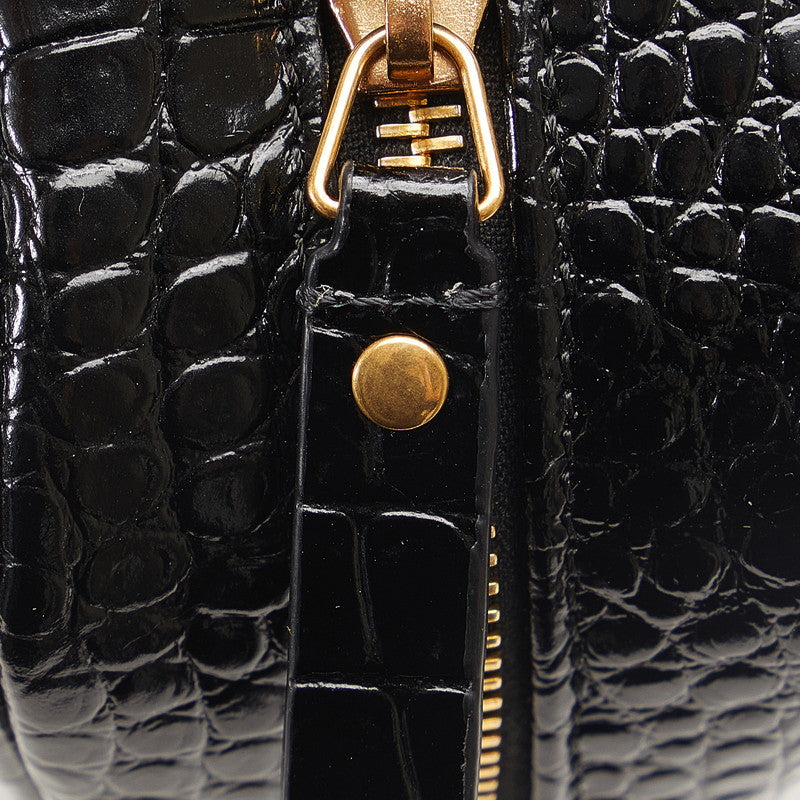 Saint Laurent Lou Bag in Crocodile Black 612544