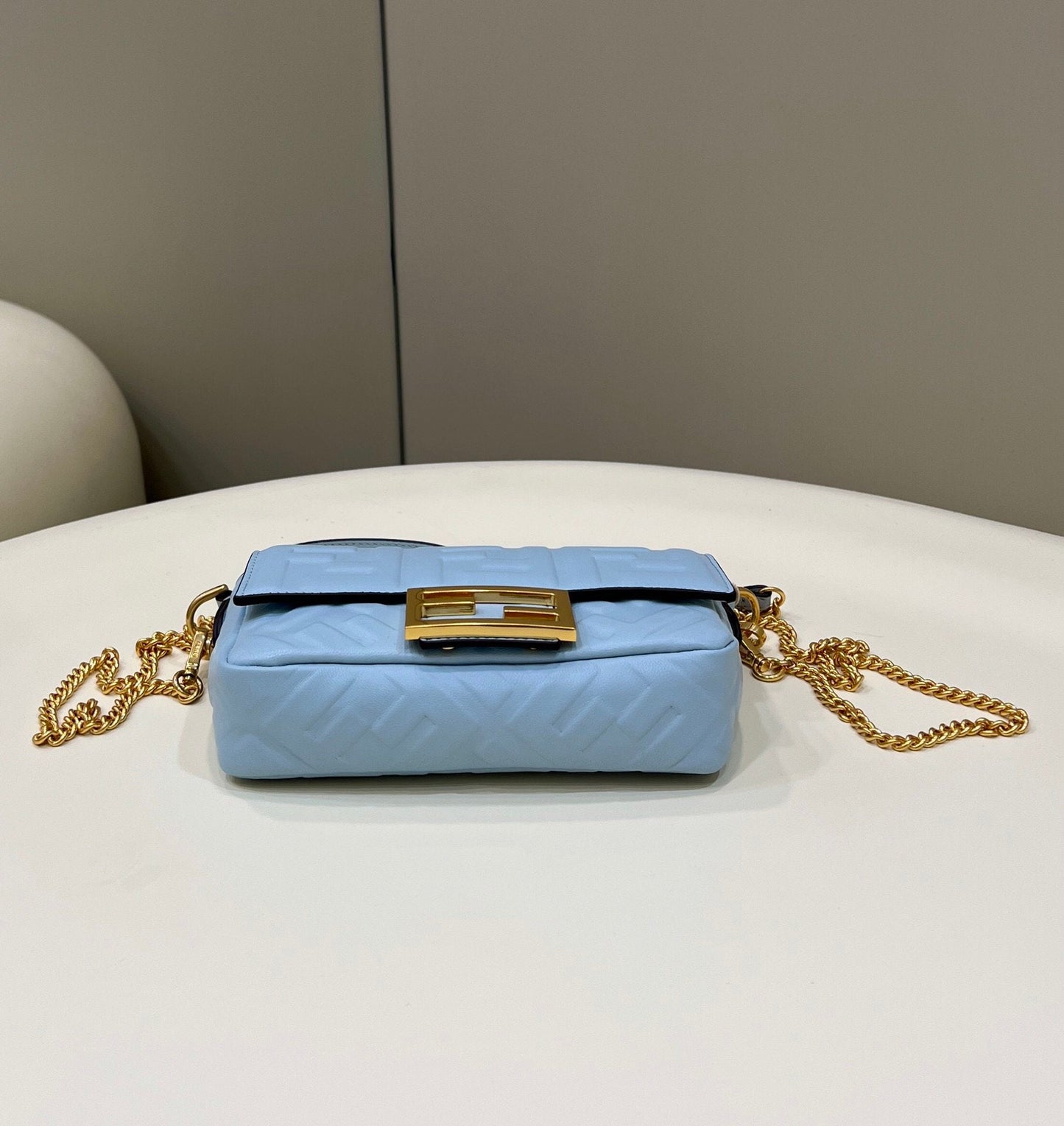 Fendi Baguette Blue  Crossbody Bags