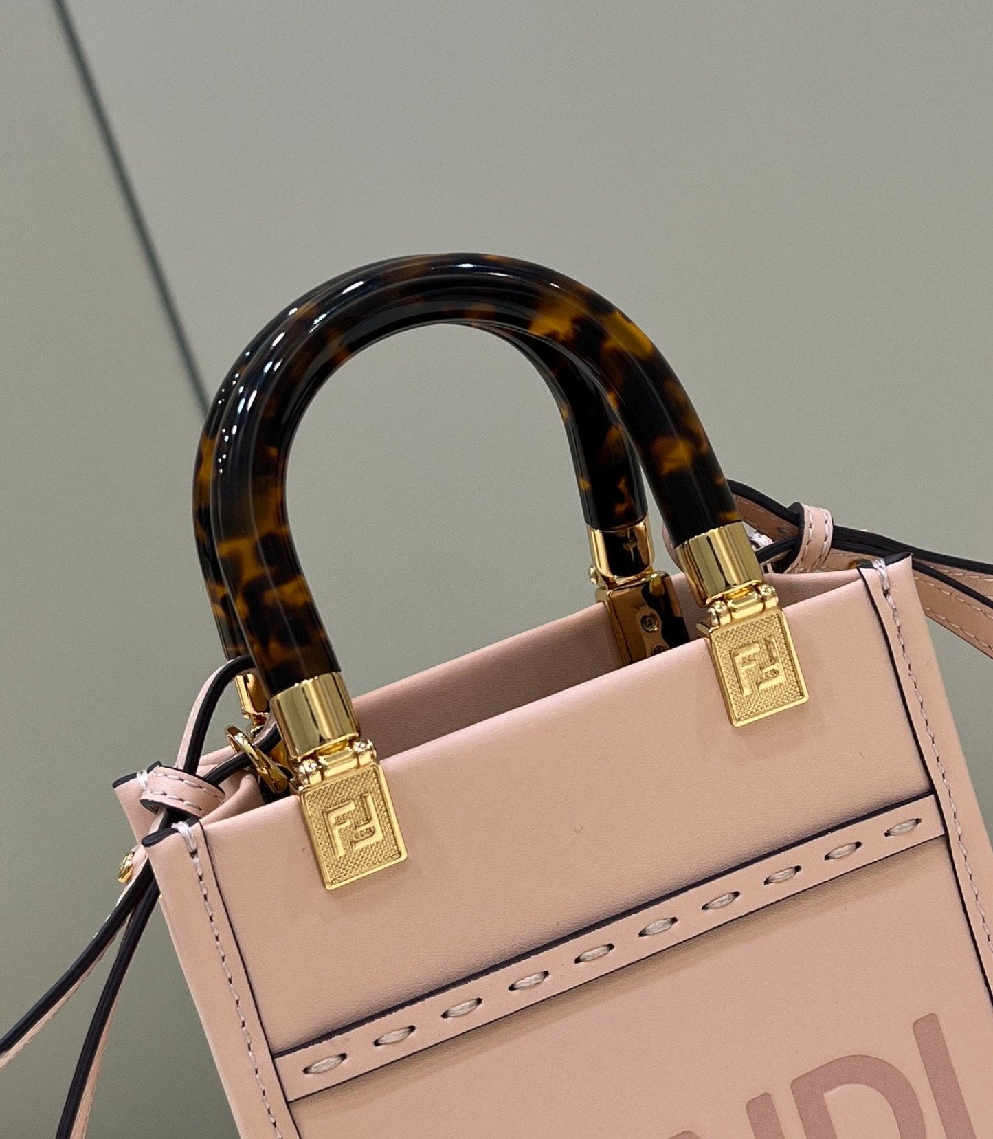 Fendi Mini Sunshine Shopper Pink