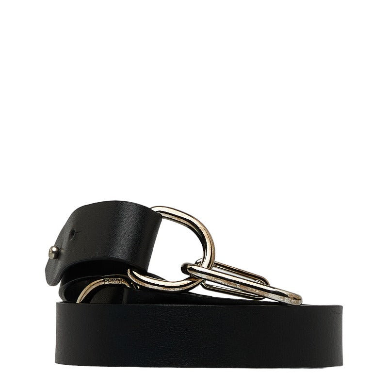 Fendi Belt 90/36 Black Leather Men Fendi