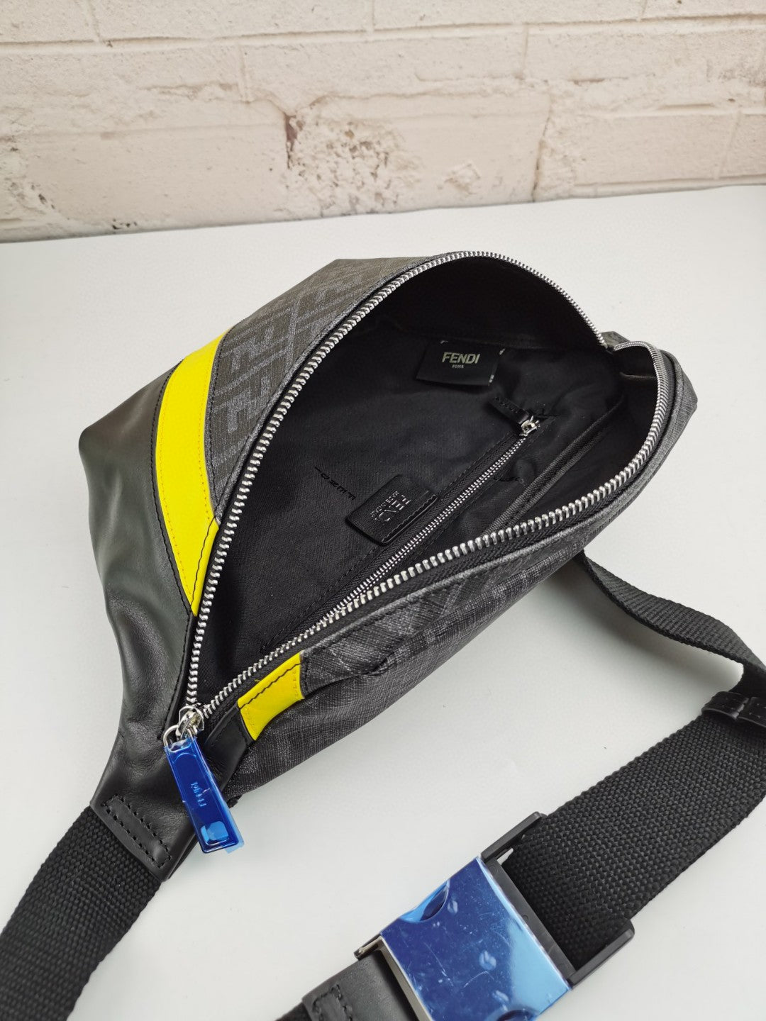 Fendi Belt Bag Grey/Yellow