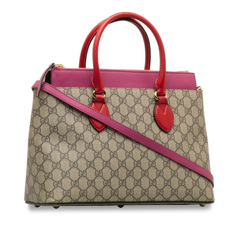 Gucci Beige Pink GG Handbag