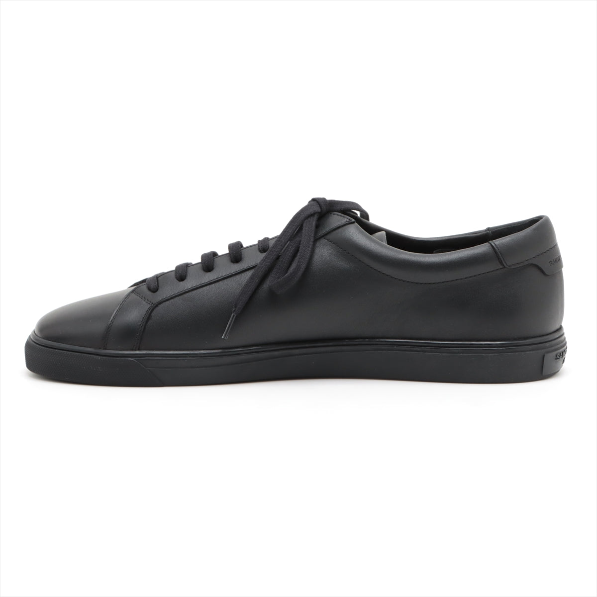 Saint Laurent Leather Trainers 46 Men Black 606833 Change