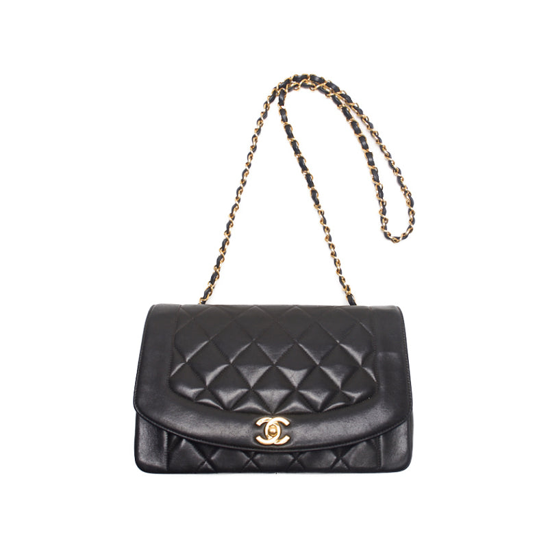 Chanel Matrasse Dianaflap Chain Shoulder  Black  Shoulder Bag Mini Shoulder Bag  Bag Hybrid 【 Ship】  Mountain Bookstore Online