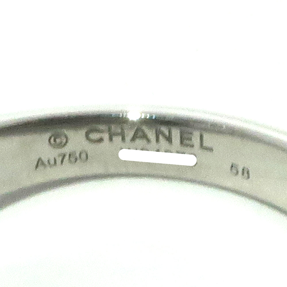 Chanel Jewelry Comet Ring Diamond J10812 K18 White G #58  Star Star Certificate