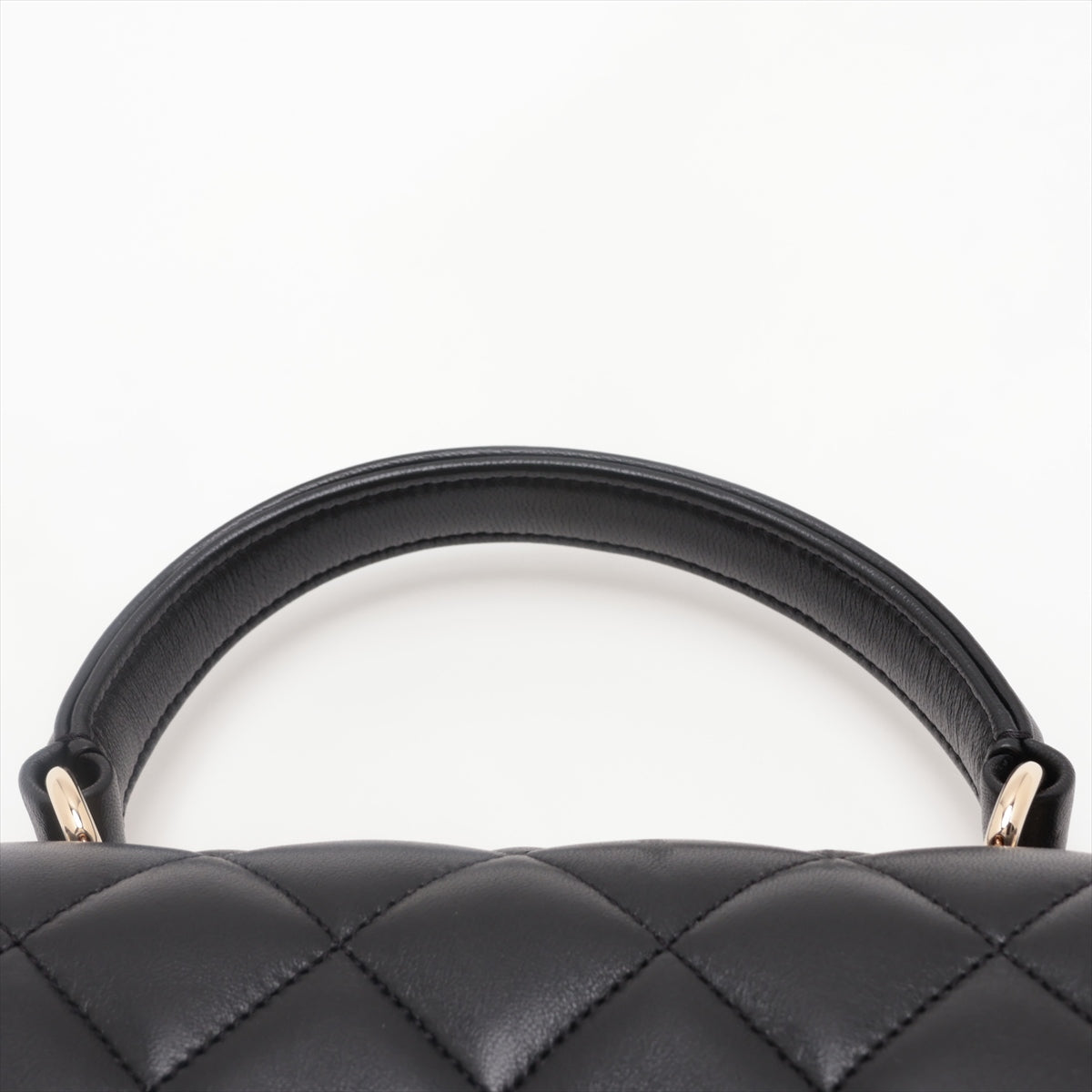 Chanel Matrasse  2WAY Handbag Top Handle Flap Black G  29th