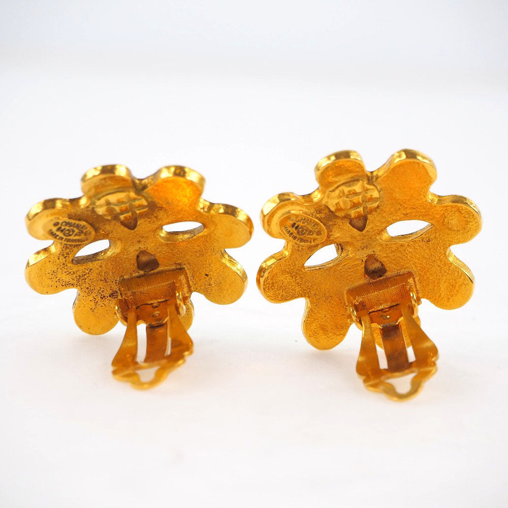 Chanel Chanel Coco Mark Earring Flower Vintage G   1994 94P  15.7g Coco Mark