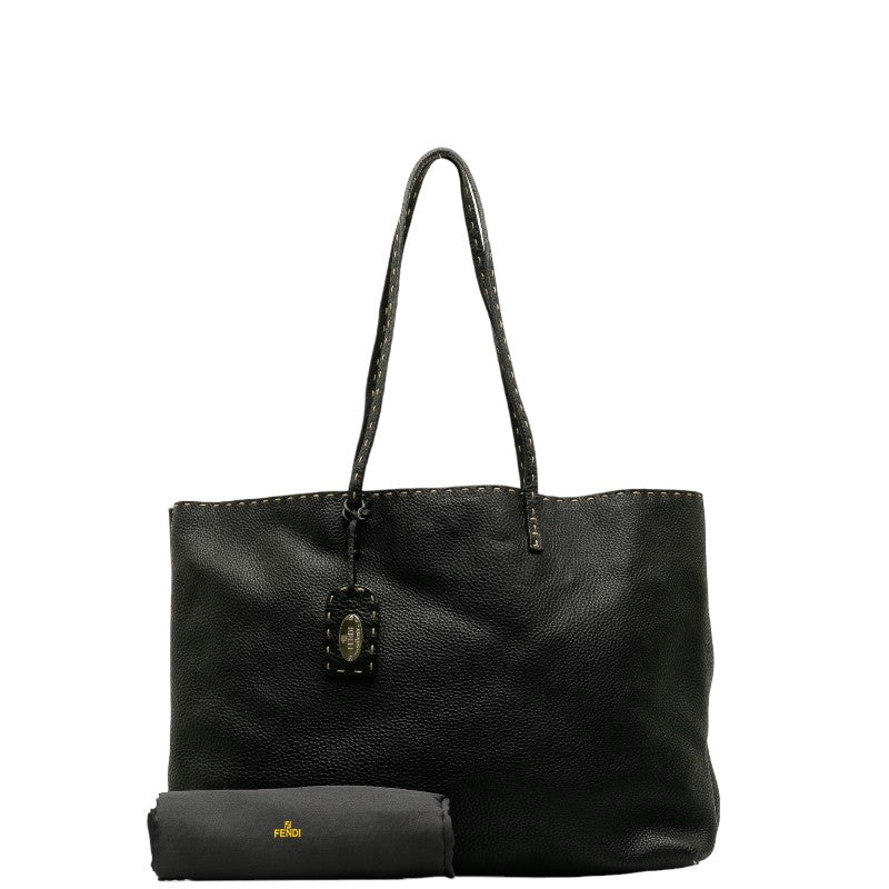 Fendi Selleria Tote Bag 8BH126 Black Leather