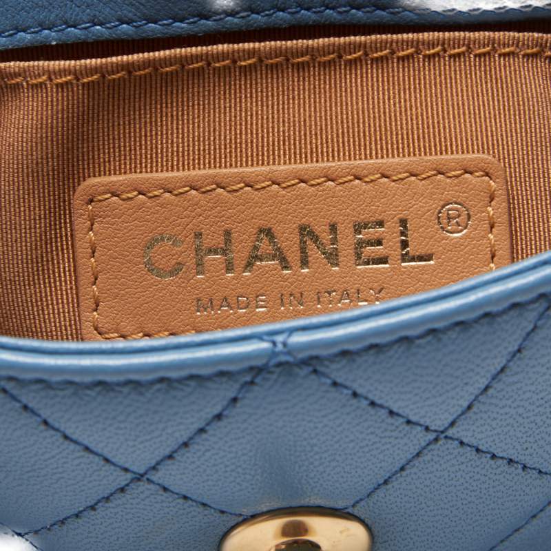 CHANEL 【CHANEL】 Mini Traverse Roundflip Chain Shoulder  Blue (Gen Gold ) Shoulder Bag Miniature Shoulder Bag  Bag Hybrid 【 Ship】 Acoustic Online