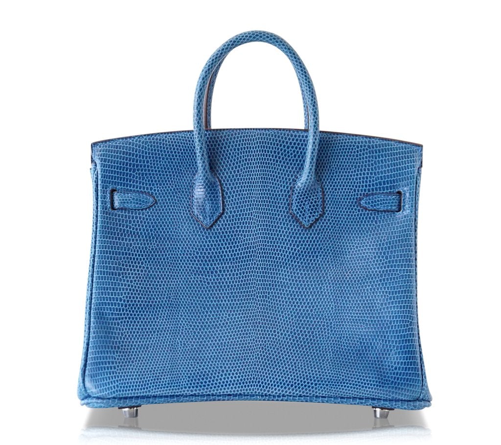 Hermes Birkin 25 Bag Mykonos Lizard PHW