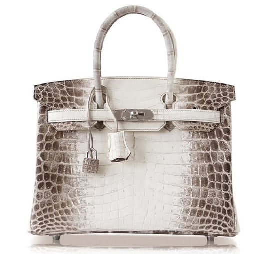 Hermes Birkin 25 Blanc Himalaya Crocodile Bag PHW