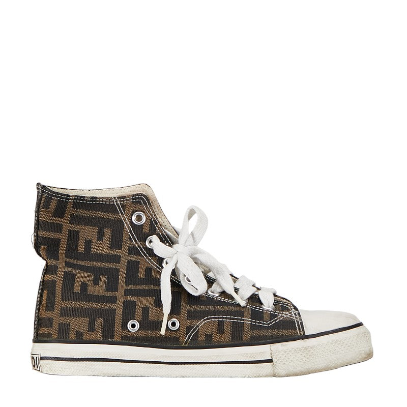 Fendi Zucca Trainers Size 37 Brown White Canvas  Fendi