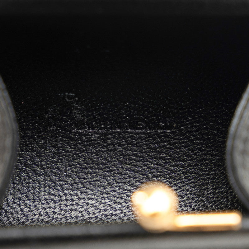 Saint Laurent Coin Wallet Black Gold Leather