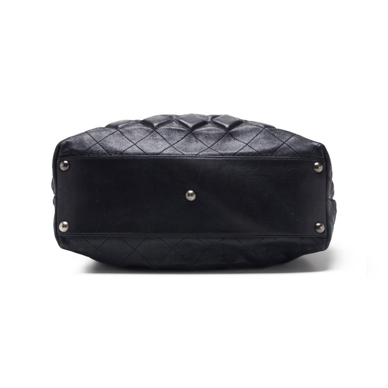 CHANEL MATRACE DECACOCO Tote BAG  S Black (Silver G) TORTE BAG LADY START BAG LADY HYBRAND TORTE BAG