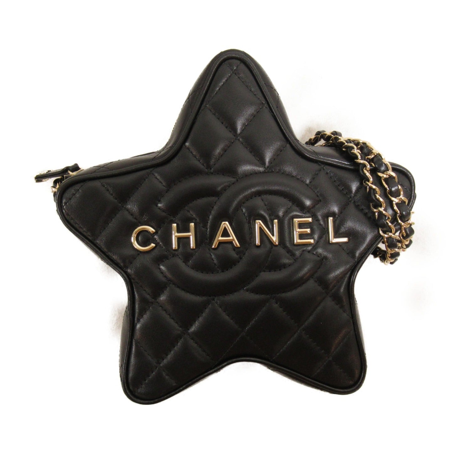 CHANEL Star-shaped Chain Shoulder Bag Shoulder Bag  Black AS4579