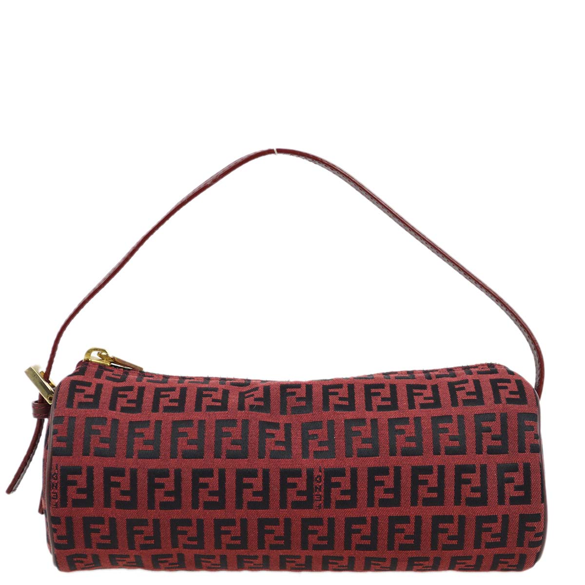 Fendi Red Zucchino Mini Handbag