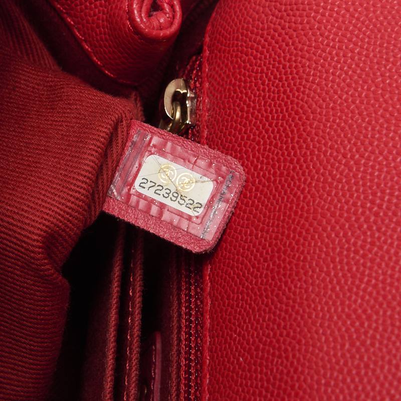 CHANEL Matrasse Coco Handle 2WAY Handbag Caviar S Red  Handbag 's Shoulder Bag Lady's Handbag Hybrid 【 Ship】 Viper Mountain Bookstore Online