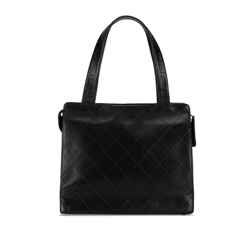 Chanel Matrasse Coco Handbag Tote Bag Black Leather  Chanel