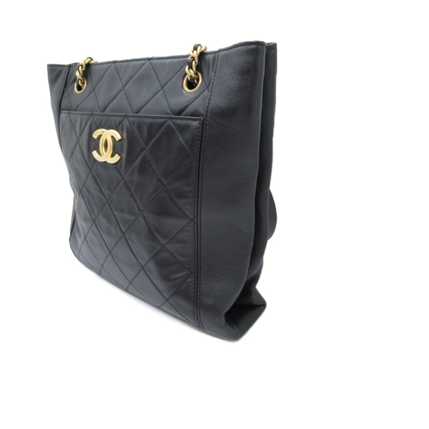 Chanel Sheldart Matrasse Sheldart Shoulder Bag   Black Box