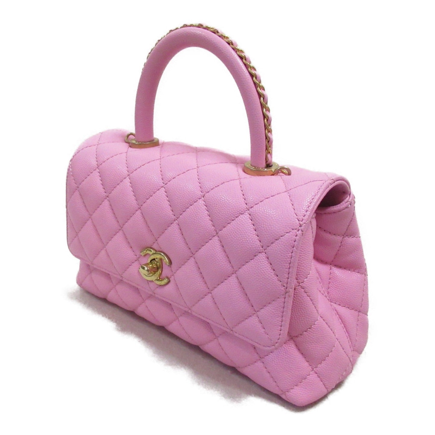 Chanel Coco Handler 2w Shoulder Bag 2way Shoulder Bag Caviar S  Pink A92990