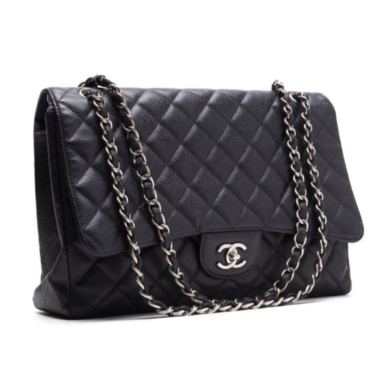 CHANEL Deca Double Flap Chain Shoulder Caviar S Black  Shoulder Bag Mini Shoulder Bag  Bag Hybrid 【 Delivery】 Netherlands Online