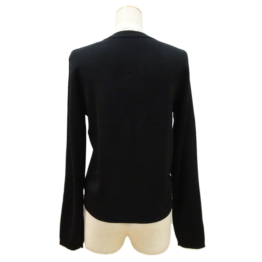 CHANEL CARDIGAN VNEC Staff Uniform U02425K02147 94305 Black 36 S Size Wool Acrylic  Tops Clothes Beauty