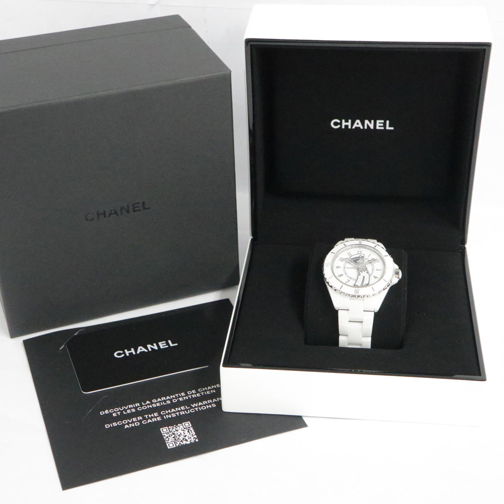 Chanel Mademoiselle J12 Lapauza 38MM H7481 Ceramic White Automatic Volume Unisex Watch