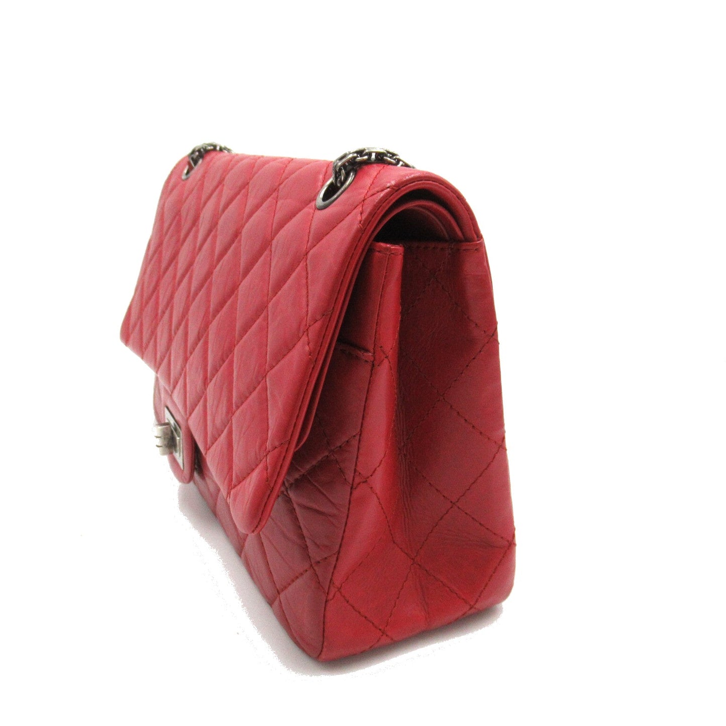 CHANEL 2.55 Chain Shoulder Bag  Red 2.55 Chain Shoulder