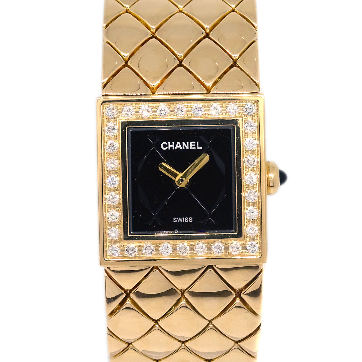 Chanel Matelasse Watch 18KYG Diamond