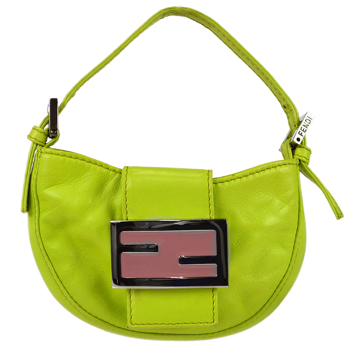 Fendi Light Green Lambskin Handbag