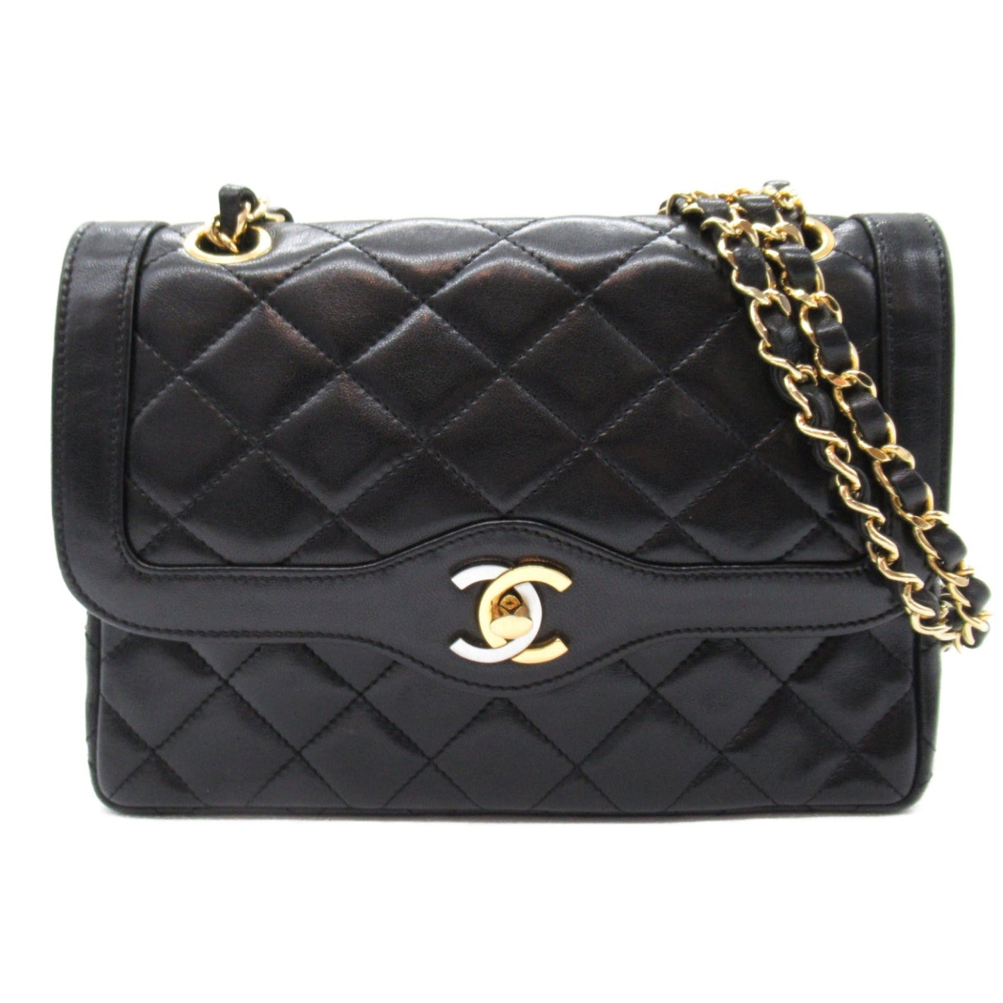 CHANEL CHANEL  Limited Matrasse Chain Shoulder Bag Shoulder Bag Leather  Black