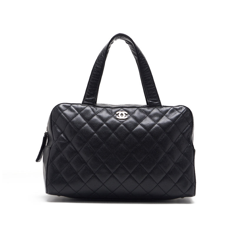 Chanel Matrasse Handbag Caviar S Black (Silver G) Handbag  Handbag  Handbags