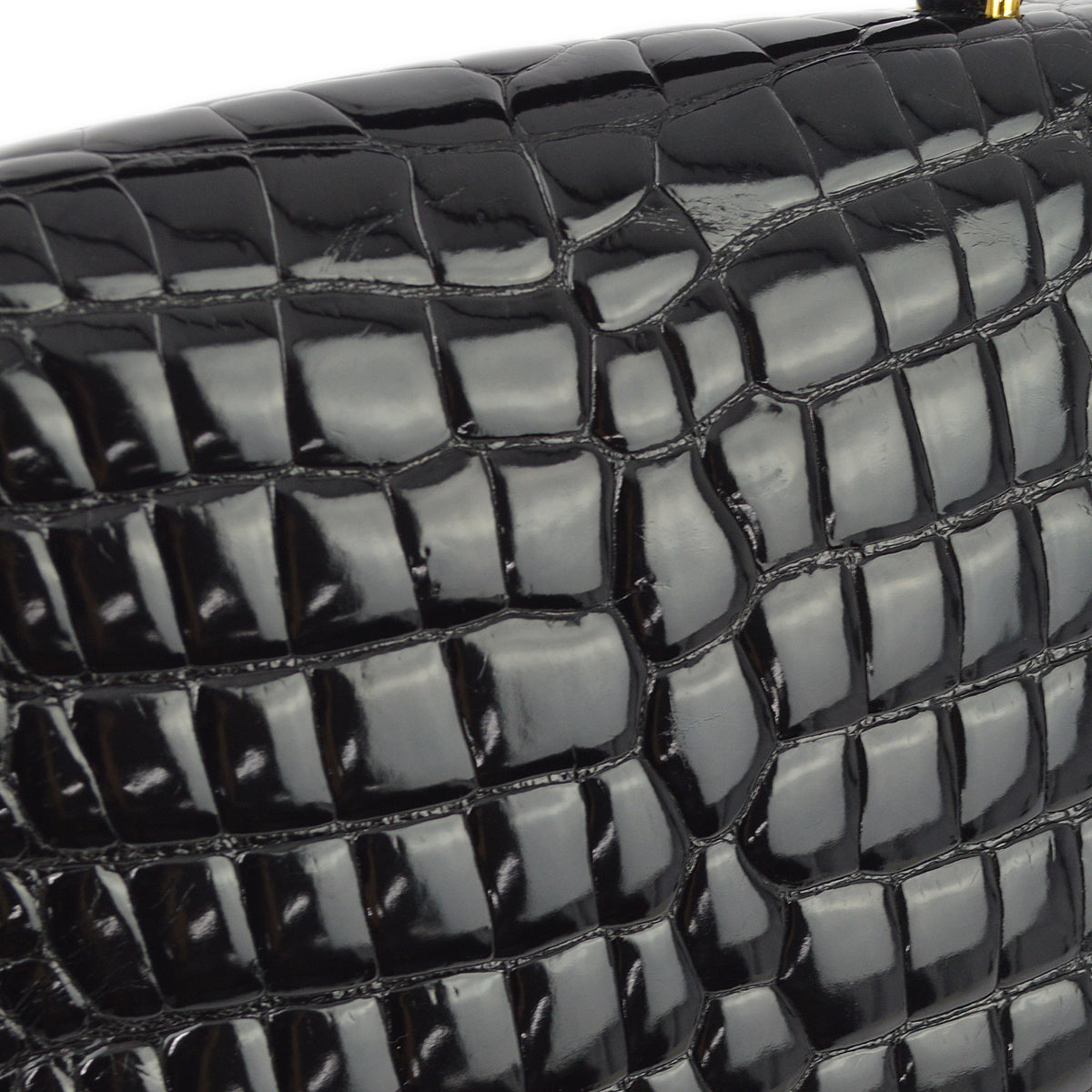 Chanel * 1996-1997 Black Crocodile Kelly 25