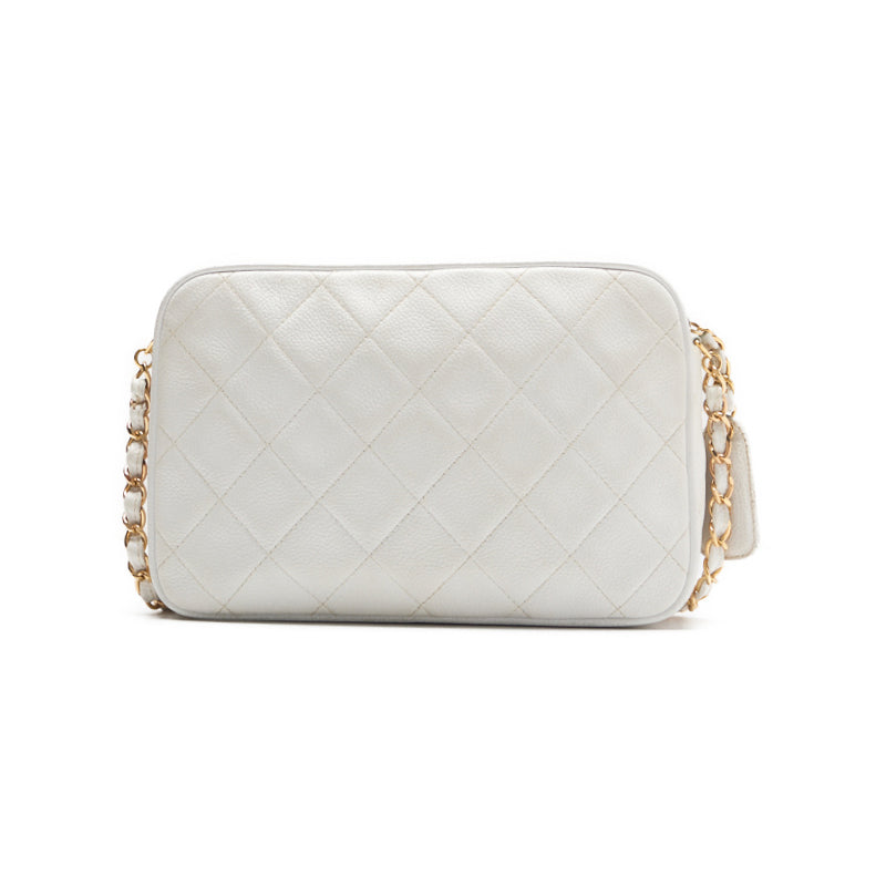 CHANEL CHANEL Matrasse Turn-Lock Chain Sder Caviar S White  Shell Bag Mini Shoulder Bag  Bag Hybrid 【 Ship】 Honeymoon Online