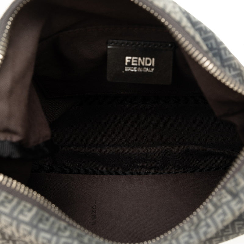 Fendi Shoulder Bag 8BT168 Grey Nylon Leather