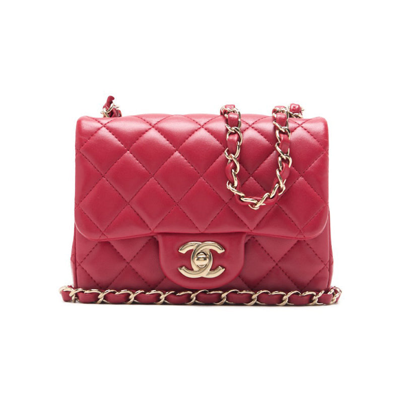 CHANEL 【CHANEL】MINI TRASSE Turnlock Chain Shoulder  Red  Shoulder Bag Mini Shoulder Bag  Bag Hybrid 【 Ship】【SS】Vill Mountain Online