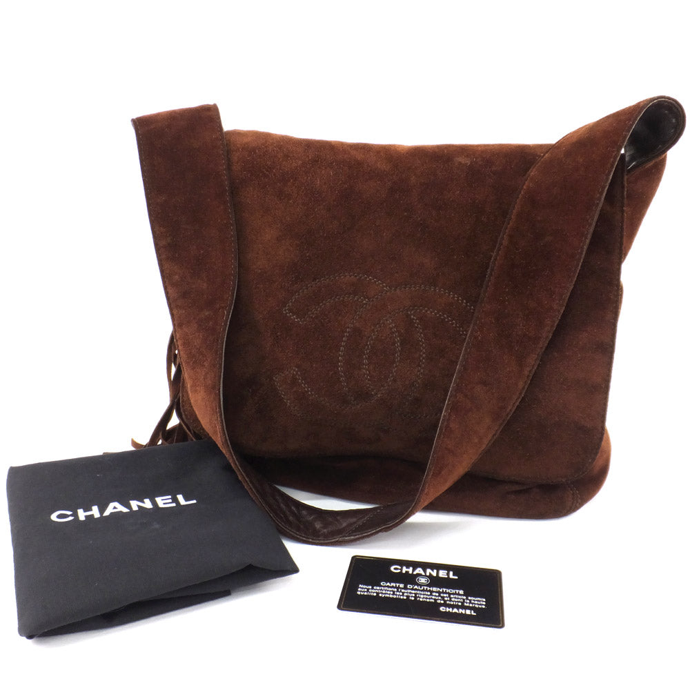 Chanel Shoulder Bag Dark Brown Tea Magnet Opens Coke  Fresh  Wedding