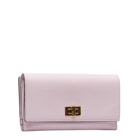 Fendi Peacebu Long Wallet 8M0427 Pink G Leather  Fendi