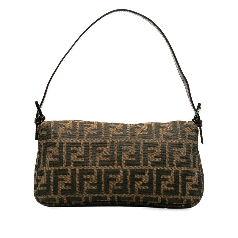 FY ZUCKA MANMABACKET HANDBACK Brown canvas leather ladies FENDI