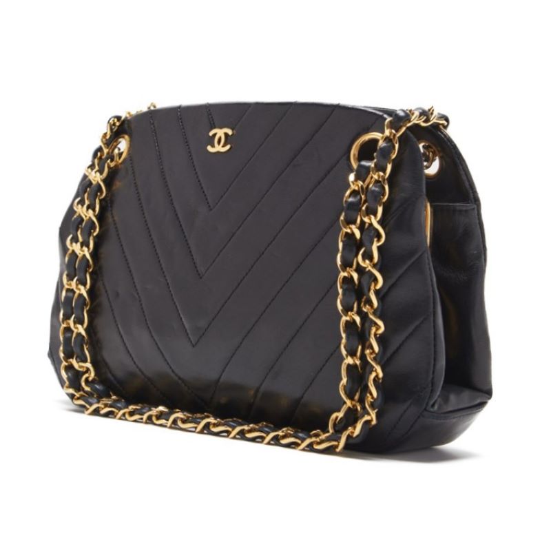 CHANEL V-stick Chain Shoulder  Black  Shoulder Bag Mini Shoulder Bag  Bag Hybrid 【 Delivery】 Khao Yamamoto Online