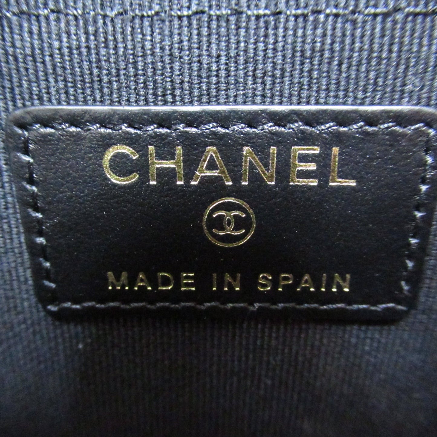 CHANEL Fragment Box Card Box Card Box Accessories Caviar S  Black  AP3982 B16267