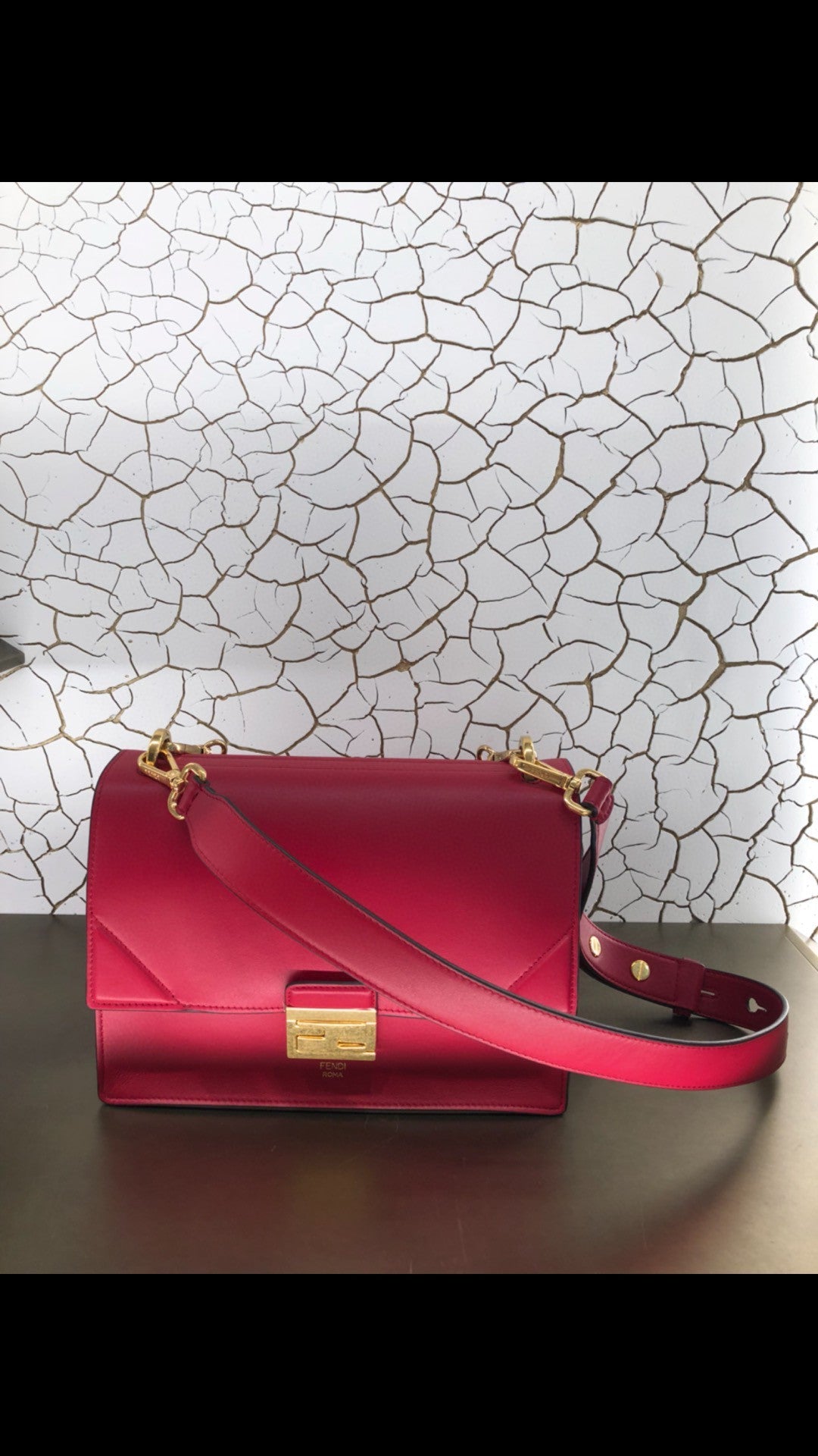 Fendi Kan U Small Red Bag For Woman 25cm/9.5in