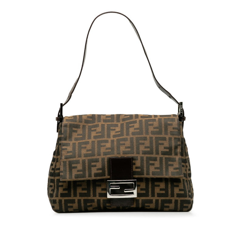 Fendi Zucca Mamma Bucket Shoulder Bag 26325 Brown Women's